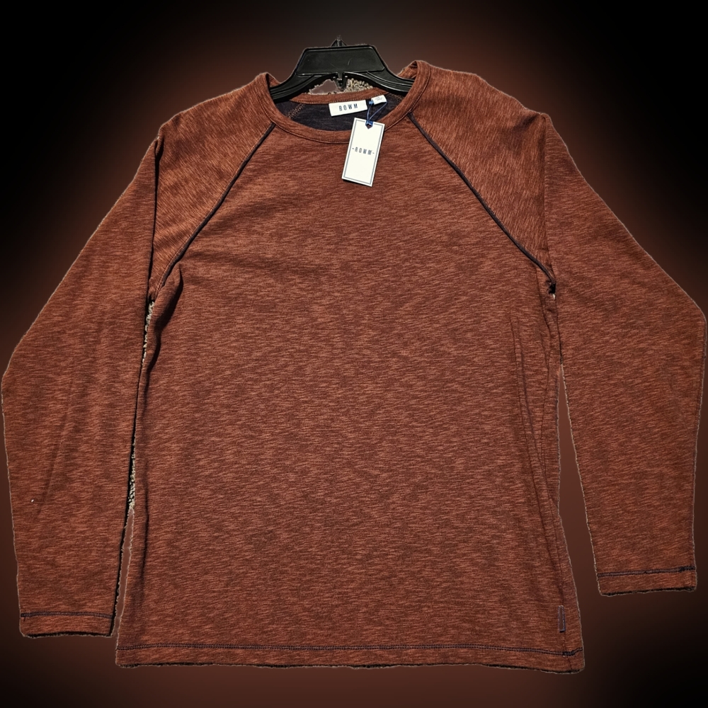 Rowm Men's Long Sleeve Shirt size MEDIUM